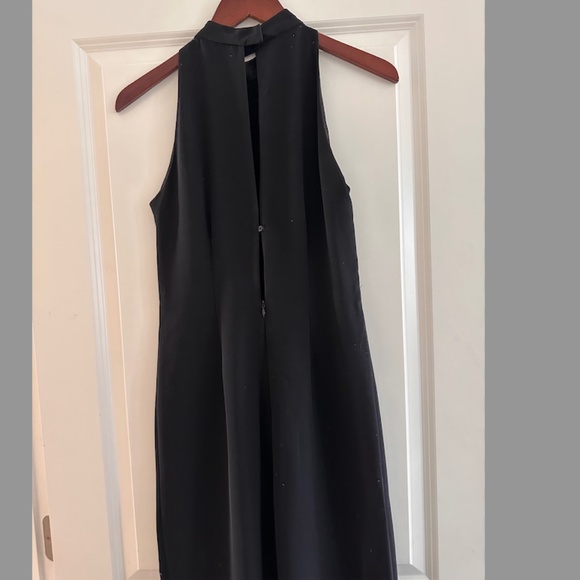 ZARA Black Mock Neck Sleeveless Jumpsuit with Belt - Picture 2 of 2